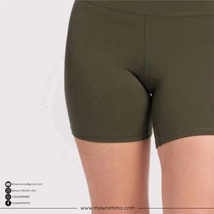 Shorts de yoga taille haute pour femme, noir uni, avec surpiqûres contrastées, deux poches latérales, extensibles dans quatre directions, style cycliste, pour le sport - Product Image 5