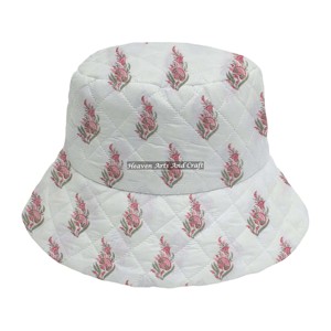 Vente d'usine – Nouveaux chapeaux bob matelassés personnalisés à imprimé intégral, avec logo sur mesure, pour hommes et femmes, haute qualité - Product Image 4