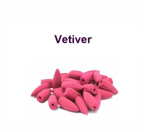 Cônes d'encens à refoulement de balles de vétiver bio les plus vendus en Inde au meilleur prix (rose) - Product Image 1