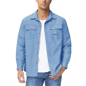 Nouvelle veste ample pour homme avec chemise cargo à manches longues et poches en jean, chemises pour homme, chemises en jean personnalisées - Product Image 5