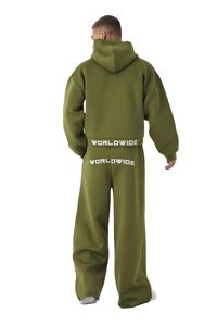 ชุดวอร์มทรงแบ็กกี้ออกแบบได้ตามต้องการชุดวอร์มผ้าฝ้าย100% สำหรับผู้ชายชุดวอร์ม500โอเวอร์ไซส์ใส่ได้ทั้งชายและหญิง - Product Image 2