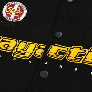 เสื้อโค้ทกันลมไซส์ใหญ่สำหรับผู้ชาย สไตล์ลำลองสำหรับกิจกรรมกลางแจ้ง ทรงโอเวอร์ไซส์ ซิปหน้า สตรีทแวร์ แต่งผ้าแบบแพทช์เวิร์ค ทรงเบสบอล คอตั้ง สำหรับฤดูใบไม้ร่วง - Product Image 2