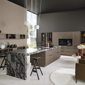 Cuisine moderne sur mesure JY Project, armoires de cuisine RTA modulaires en bois MDF PVC, ensemble complet de rangement, meubles de haute qualité du Vietnam - Product Image 2
