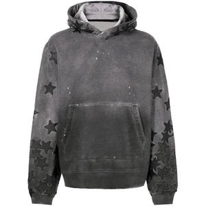 Ensemble de sweats à capuche unisexe d'hiver zippés en molleton 100 % coton, teints en pièce, avec logo personnalisé sur le devant, écologiques, respirants, style streetwear - Product Image 1