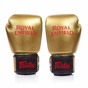 Gants de boxe en cuir Fairtex de qualité supérieure, couleur marron, à doigts entiers, avec fermetures auto-agrippantes réglables, pour le kick-boxing et les arts martiaux. - Product Image 6
