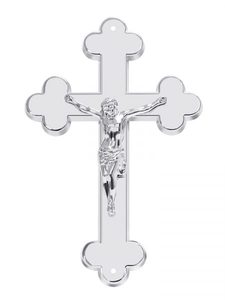 Metal Made Bishop's Blessing Crucifix Eco-friendly Customizable Custom Color Offset Printing Christian Catholic Church Crucifix - Product Image 2