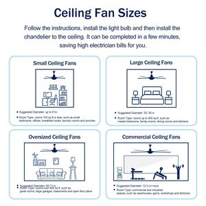 Ventilatore da soffitto silenzioso da 52 pollici per esterni con 6 livelli di velocità e luci LED, motore DC reversibile, pale in ABS, 3 livelli per patio e soggiorno - Product Image 2