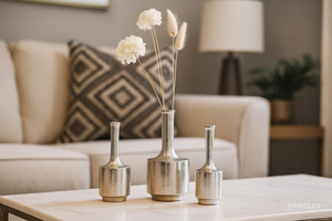 decorative Handcrafted Metal Iron <b>Vase</b> Premium Flower Holder Durable Lightweight Rust Resistant Home Office Hotel Restaurant - Product Image 5