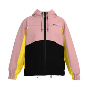 Chaquetas Cortavientos Personalizadas con Cierre para Hombre y Mujer, Diseño Sólido, Tela de Lana, Estilo Urbano Regular, Invierno, Teñido Liso, Anti-UV - Product Image 1