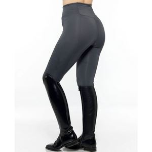 Pantalones de equitación para mujer con 2 bolsillos, asiento completo de silicona antideslizante, pantalones de carreras, pantalones de ejercicio para pista. - Product Image 3