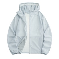 Veste coupe-vent pour homme, nouvelle conception, été, fermeture éclair sur le devant, logo personnalisé, capuche, respirante, légère, haute qualité
