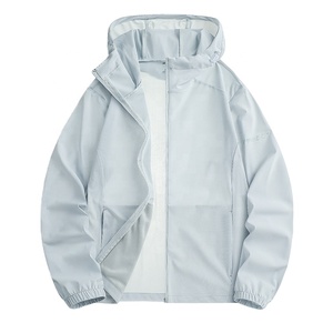 New Design Men's <b>Summer</b> Windbreaker <b>Jacket</b> Zipper Design Breathable Custom Logo Sports Men <b>Lightweight</b> Breathable Zipper Outer - Product Image 2
