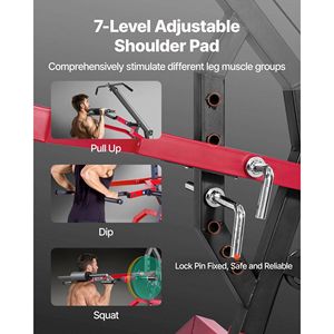 "Home Gym System Leverage LAT Low <b>Row</b> <b>Machine</b> 2:1 Ratio Strength Training for Squats Deadlifts Bench Press" - Product Image 4
