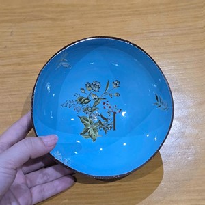 Bol en coquille de noix de coco laqué de qualité supérieure, fait main, réutilisable, décoratif, pour servir les aliments, décoration de la maison et de la cuisine, fabriqué au Vietnam - Product Image 1