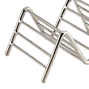 Le design ouvert contribue à maintenir la fraîcheur idéale des supports à pain grillé en métal, créant une présentation de table professionnelle et élégante. - Product Image 4