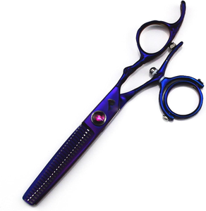 Tijeras para Cortar Cabello de 6 Pulgadas con 720 puntas de acero °   Tijeras de Barbero Giratorias de Acero Inoxidable con Rotación de Pulgar de Dentavex - Product Image 3