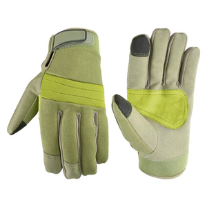 ถุงมือช่างหนังสังเคราะห์ออกแบบใหม่พร้อมโลโก้สั่งทำพิเศษ ป้องกันการลื่น ป้องกันการบาดเจ็บ ใช้งานหน้าจอสัมผัสได้ - Product Image 6