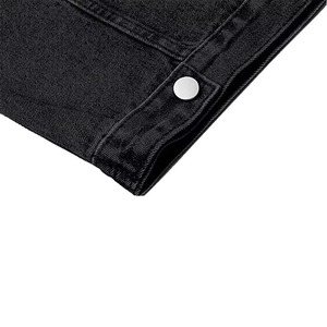 Veste en jean premium pour femme, boutonnée, coupe ample, décontractée, élégante, tendance, pour le quotidien, vente en gros, automne-hiver, écologique - Product Image 6