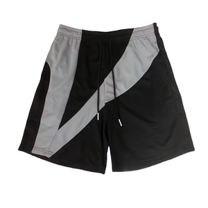 Pantalones cortos de verano de malla de secado rápido para hombre, diseño de bloque de Color en forma de V, bolsillos, correr, baloncesto y actividades al aire libre, ropa deportiva informal - Product Image 1