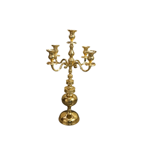 Candelabros hechos a mano de latón antiguo, decoración de mesa de Metal de alta calidad con diseño en relieve, forma cuadrada, centro de mesa de boda de Navidad - Product Image 3