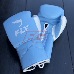 Guantes de Boxeo Profesionales Fly MMA de Cuero Genuino con Logotipo Personalizado, Guantes de Entrenamiento y Sparring, Absorben la Humedad, Dedos Completos, Duraderos - Product Image 1