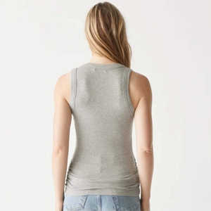 Breathable Eco Friendly Cotton Bamboo Fiber Women <b>Tank</b> Top Plus Size Casual Summer Custom OEM Wholesale - Product Image 4