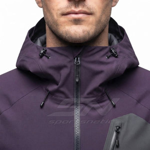 Veste d'extérieur résistante au vent pour homme, à capuche, légère, respirante, fermeture éclair intégrale, randonnée, trekking, aventure - Product Image 6