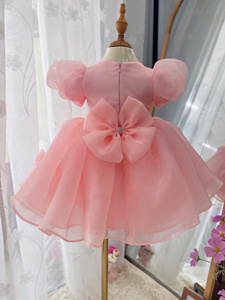 Vestido de Gasa Suave al por Mayor para Niñas de 1 a 14 Años, Estilo Princesa Casual con Capas Flotantes, Halter, Opciones de Color, ODM - Product Image 4