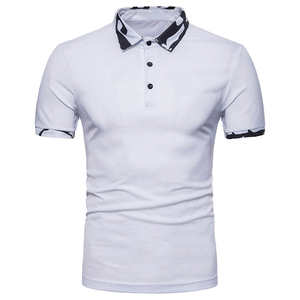 Polo Casual para Hombre, 100% Algodón, Secado Rápido, Cuello Alto, Antiarrugas, Logotipo Personalizado, Impresión Digital, Último Estilo de Verano - Product Image 4