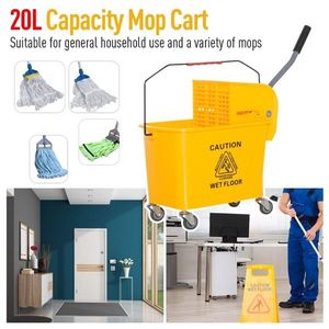 Mops Cleaning Bucket with Wheels - Product Image 1