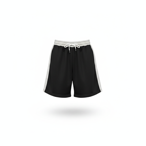 Shorts Homme Vintage Uni Style Urbain Séchage Rapide Coupe Boxy 100% Coton Épais Taille Mi-Haute avec Cordon de Serrage en Tissu Peigné - Product Image 2