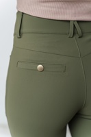 Horsekraft Culotte d'équitation en silicone extensible de haute qualité pour filles, style western, pour compétition professionnelle, anti-humidité