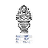 Support d'angle gothique en fonte pour balustrade, insert de clôture, garde-corps de balcon de villa de luxe, grille de terrasse, prix usine