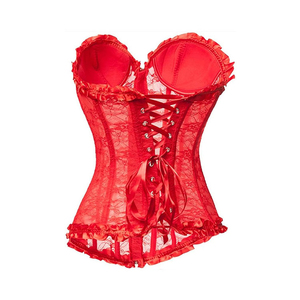 Luxury Green Gothic Women Corset Set Jacquard Waist Cincher Top Elegant Dark Green Women Core Set Structured Boned Corset Top - Product Image 2