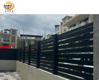 Clôture de confidentialité et balustrade de balcon en aluminium avec grille pour décoration de jardin extérieur, allée de villa