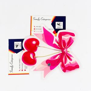 Paleta de Pestañas Acrílicas Personalizadas, Diseño de Mariposa, Cuadrada, Magnética, con Lazo, Cereza, Herramienta de Belleza Sostenible de Marca Privada - Product Image 2
