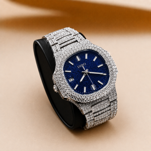 Luxury Iced Out Blue Dial <b>Diamond</b> <b>Watch</b> for Men Full Pave Moissanite Stainless Steel Wristwatch Hip Hop Fashion Jewelry <b>Watch</b> - Product Image 3