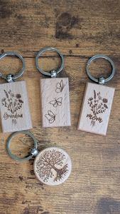 Custom Wooden <b>Keychain</b> <b>Personalized</b> Engraved Wood Key Ring Bulk Supplier - Product Image 2