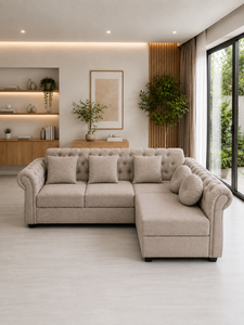 Sofá Minimalista Ecológico Origin Button, Conjunto de Sofás Modulares Cuadrados para Sala de Estar, Apartamento, Hotel, Personalizable - Product Image 1