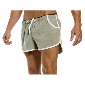 Servicio ODM, Pantalones Cortos de Lona 100% Algodón, Ecológicos, Vintage, para Hombre, Transpirables, Antiarrugas, con Cierre de Cordón, MOQ Bajo - Product Image 5