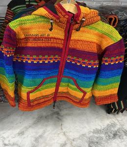 Vestes d'hiver en laine népalaise sweats à capuche d'Inde vestes d'hiver en laine teintées à fermeture éclair vestes patchwork veste népalaise laine polaire - Product Image 3