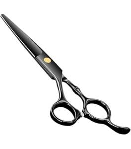 Ciseaux de coiffure professionnels en acier inoxydable pour salon, à pointe arrondie, pour droitiers, légers, à manche moyen - Product Image 2