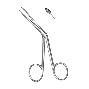 Nasal Polypus and Septum Forceps 14.5 cm Curved Stainless Steel ENT Surgical Instrument Serrated Jaws <b>Precision</b> <b>Tool</b> - Product Image 1