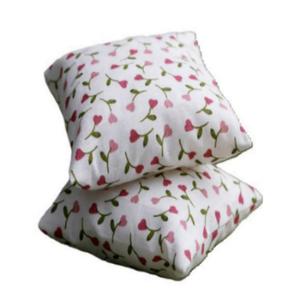 Housse de coussin élégante en coton tissé à motif floral, couleur naturelle, imprimée, faite à la main, brodée de points, personnalisable, unie, lavable, pour la maison et l'hôtel - Product Image 2