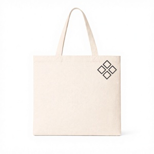 300gsm Cotton Canvas Tote <b>Bag</b> <b>Long</b> Handle Reusable Eco Shopping <b>Bag</b> Custom logo Solid Open Minimalist Durable Grocery - Product Image 1