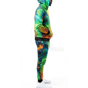 Survêtement d'hiver moderne pour hommes avec sublimation, coupe régulière, sweats à capuche légers, grandes tailles, matière durable, couleur unie - Product Image 4