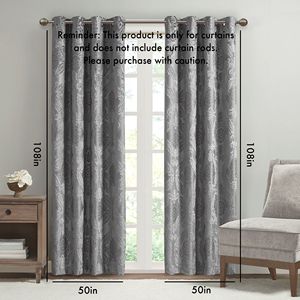 Pannello per tenda in maglia Jacquard Paisley Total Blackout - Product Image 3