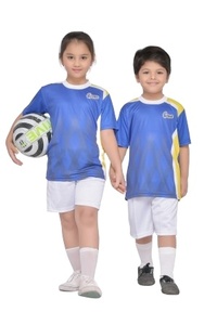 Servicio OEM, Nuevo Modelo, Uniforme Deportivo para Niños y Niñas de Primaria, Camiseta Lisa 100% Algodón con Pantalón Corto y Falda - Product Image 3