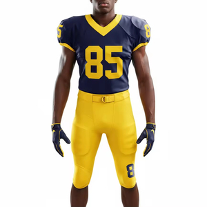 OEM Custom Breathable High Quality Sportswear 100% Polyester American Football Uniform Plus Size Printed Full Sublimation Adult - Product Image 3