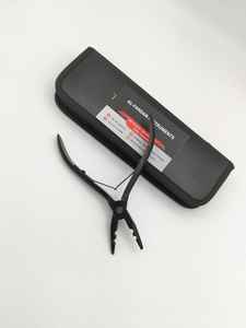 Pince à deux trous de qualité supérieure, couleur plasma noir, pour extensions de cheveux, logo personnalisé, prix de gros, AL FARDAN INSTRUMENTS - Product Image 2